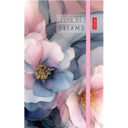 Записная книжка А6 80-50л Flower dreams тв обл на резинке спираль Хатбер 80-50ЗКт6Вгр_32860/28/Россия