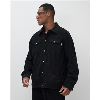 Спортивный костюм мужской весна-лето черного цвета 55040Ch