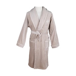 Халат Велюровый Мужской (XXL) Beyzade Kahve Bay XXlarge Bornoz- EcoCotton