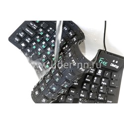 Клавиатура DIALOG проводная гибкая Flex KFX-03U USB (черная)