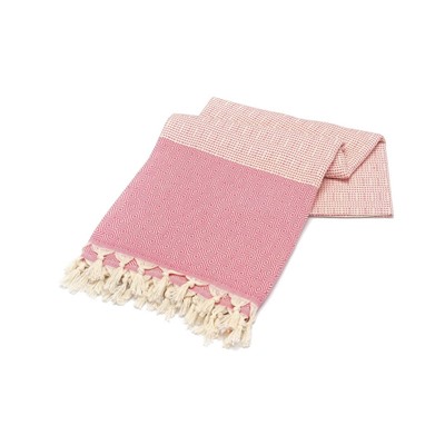 Пештемаль с Бахромой 100x180 см Hm Çizgili Elmas Pembe