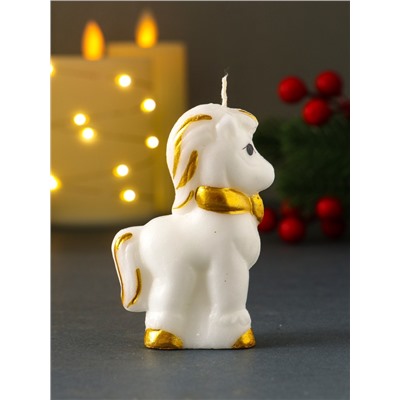 Свеча декоративная «Лошадка с бантиком», 5.5×2.6×8 см