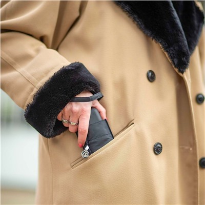 L500-01 Black (Черный) Зонт женский механика Fulton