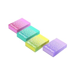 Ластик Berlingo "Gradient" прямоугольный, пластиковый кейс, Eco-Pvc, 45*32*11мм