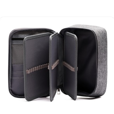 Сумка-органайзер для маркеров/карандашей, серая (23*7*16,5 см)