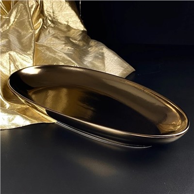 232-008 Глубокое овальное блюдо 38см ВИНТАЖ в под.уп.(х12)Фарфор