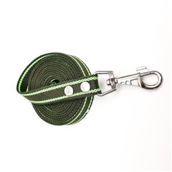 Поводок брезентовый, 2.7 м × 2.5 см, хаки/зелёный