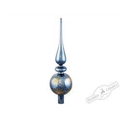 Верхушка "Космос" синяя (стекло) 9х31,5 см