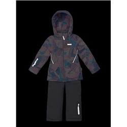 Комплект утеплённый для девочки NIKASTYLE 7м1425 Розовый серый