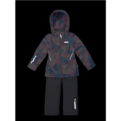 Комплект утеплённый для девочки NIKASTYLE 7м1425 Розовый серый