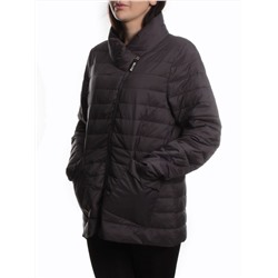 K-635 DK.GRAY Куртка демисезонная стеганая женская (70 гр. холлофайбер)
