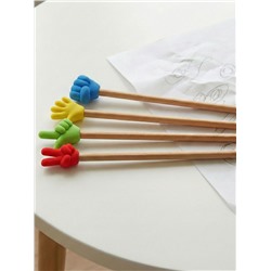 Набор фигурных ластиков «Жесты», 4 штуки, в пакете на зип-молнии, МИКС (штрихкод на штуке)