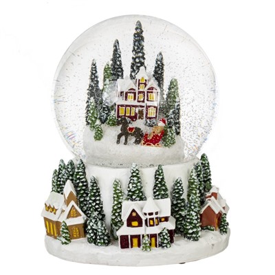GAEM Фигурка декоративная "Рождество" в стекл шаре (свет, муз, вьюга, 3хAAA), D 15 см, L13 W14 H16 см