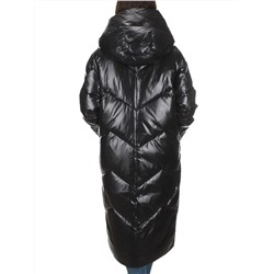 22-185 BLACK Пальто зимнее женское (200 гр. холлофайбер)