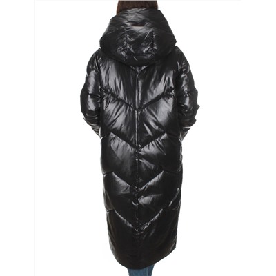22-185 BLACK Пальто зимнее женское (200 гр. холлофайбер)