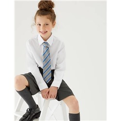 3pk Girls' Plus Fit Easy Iron School Shirts (4-18 Yrs)