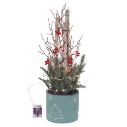 GAEM Изделие декоративное "Новогодняя композиция" с подсветкой, L28 W28 H64 см