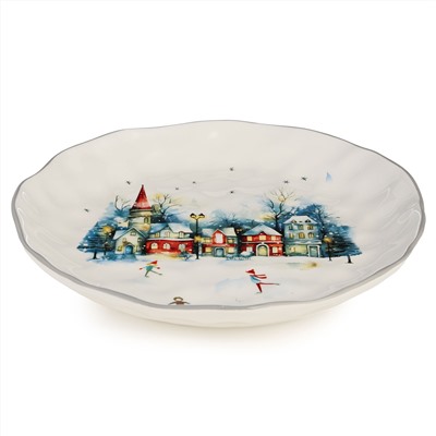 ТАРЕЛКА ОБЕДЕННАЯ AGNESS "С НОВЫМ ГОДОМ!" 28*4 СМ