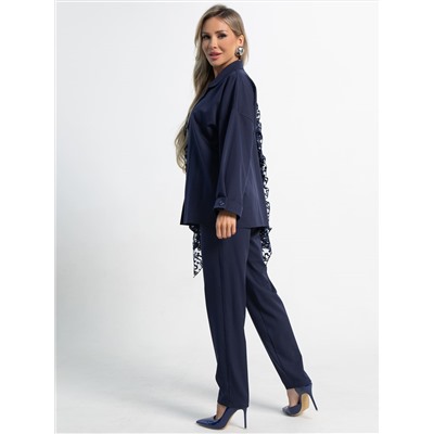 Костюм брючный Стилизация (темно-синий) К15331-4М