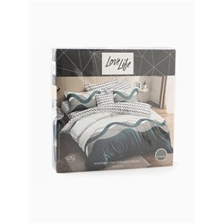 КПБ 1,5сп LoveLife Волна 150*225см, 150*225см, 50*70см-1шт, 75гр/м2, микрофибра