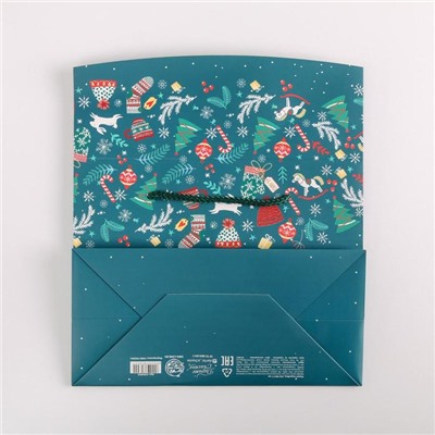 Пакет - коробка, 23×18×11 см