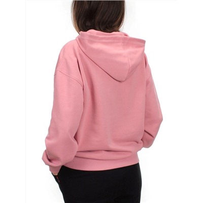 A-02 PINK Худи женское (85% хлопок, 15% полиэстер)
