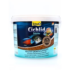 Корм TetraCichlid Sticks для рыб, гранулы, 10 л. 2,9 кг