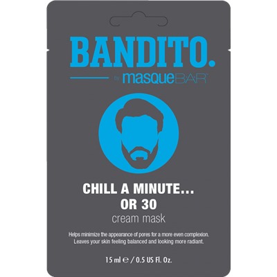 Masquebar (Маскебар) Bandito Chill a Minute... or 30 Creme Maske Маска для лица, 1 шт.
