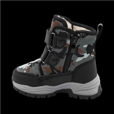 Ботинки на меху С7719-9 серые