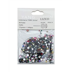 Nail Art Стразы для декора ногтей, микс (6#,8#,10#,12#,16#,20#), разноцветный, 1440 шт./уп.