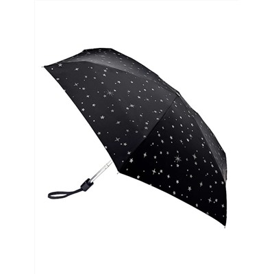 L501-4409 GlitterStarsblack (Блестящие звезды) Зонт женский механика Fulton