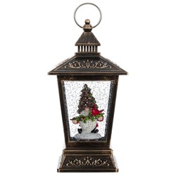 GAEM Изделие декоративное "Фонарь" (подсвет, вьюга, 3хАА н/п), L12 W12 H27 см