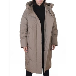 A621 BEIGE Пальто зимнее женское (200 гр. холлофайбер)