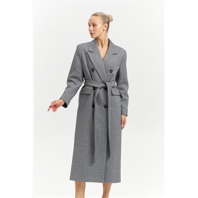 Пальто женское демисезонное 26326 (пепельный/ёлочка)