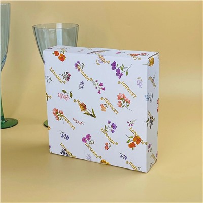 109-262 Менажница 31х20см КРОКУС ЗОЛОТО в под.уп.(х8)Фарфор