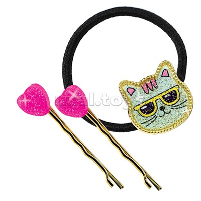 Создай украшения из эпоксидной смолы, Резинка и заколки (золото)