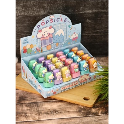 Маркер текстовыделитель "Animals trousers", mix, шоу-бокс 24 шт.