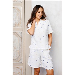 Пижама с шортами муслин 379