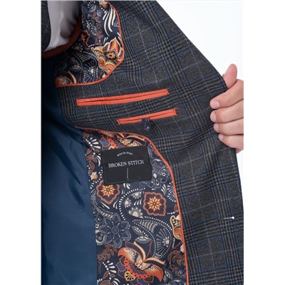 Broken Stitch Derwent Check Suit Jacket