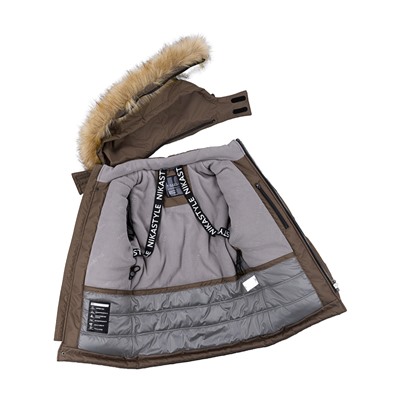 Куртка зимняя для мальчика NIKASTYLE 4з3724 Орех