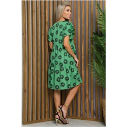 Платье Ветер перемен (зеленое) П13426-12М