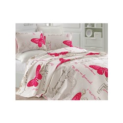 1 сп. 160x235 см. Покрывало Вафельное Doğal Pike Baskılı Cocona A.Krem