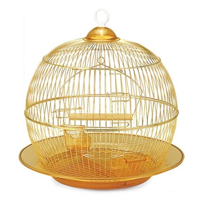 Клетка Triol для птиц, 35×33 см, золото