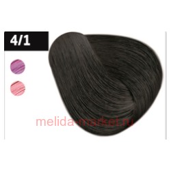 OLLIN SILK TOUCH  4/1 шатен пепельный 60мл Безаммиачный стойкий краситель для волос