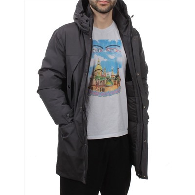 8893 DK. GRAY Куртка мужская зимняя облегченная (130 гр. холлофайбер)