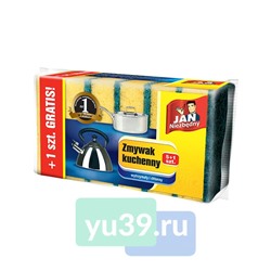 Набор губок JAN для посуды, 5+1 шт.
