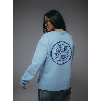 Свитшот Русь голубой Лт