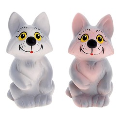 Резиновая игрушка «Волчонок», МИКС