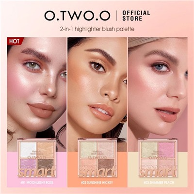 Пудра хайлайтер O.TWO.O № 03 Shimmer Peach
