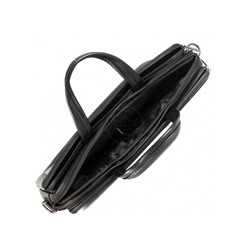 Портфель искусственная кожа Cantlor-G 705-5,  3отд,  1внеш+3внут карм,  плечевой ремень,  черный 213873